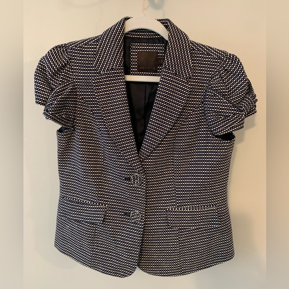 The Limited Short-sleeve Navy Blazer Women’s Sz S